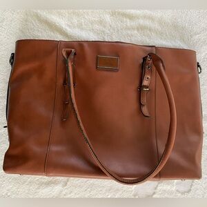 Mosiso Brown Leather Men's Bag